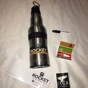 Orca Rocket 12ox bottle/can stainless steel koozie
